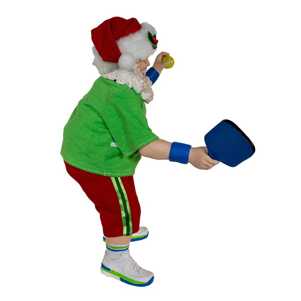 Shop For Kurt Adler 10 - Inch Fabriché Santa Playing Pickleball