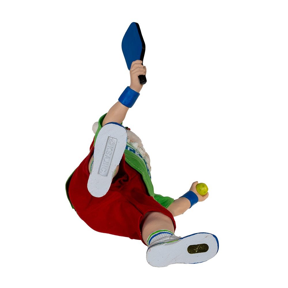 Shop For Kurt Adler 10 - Inch Fabriché Santa Playing Pickleball