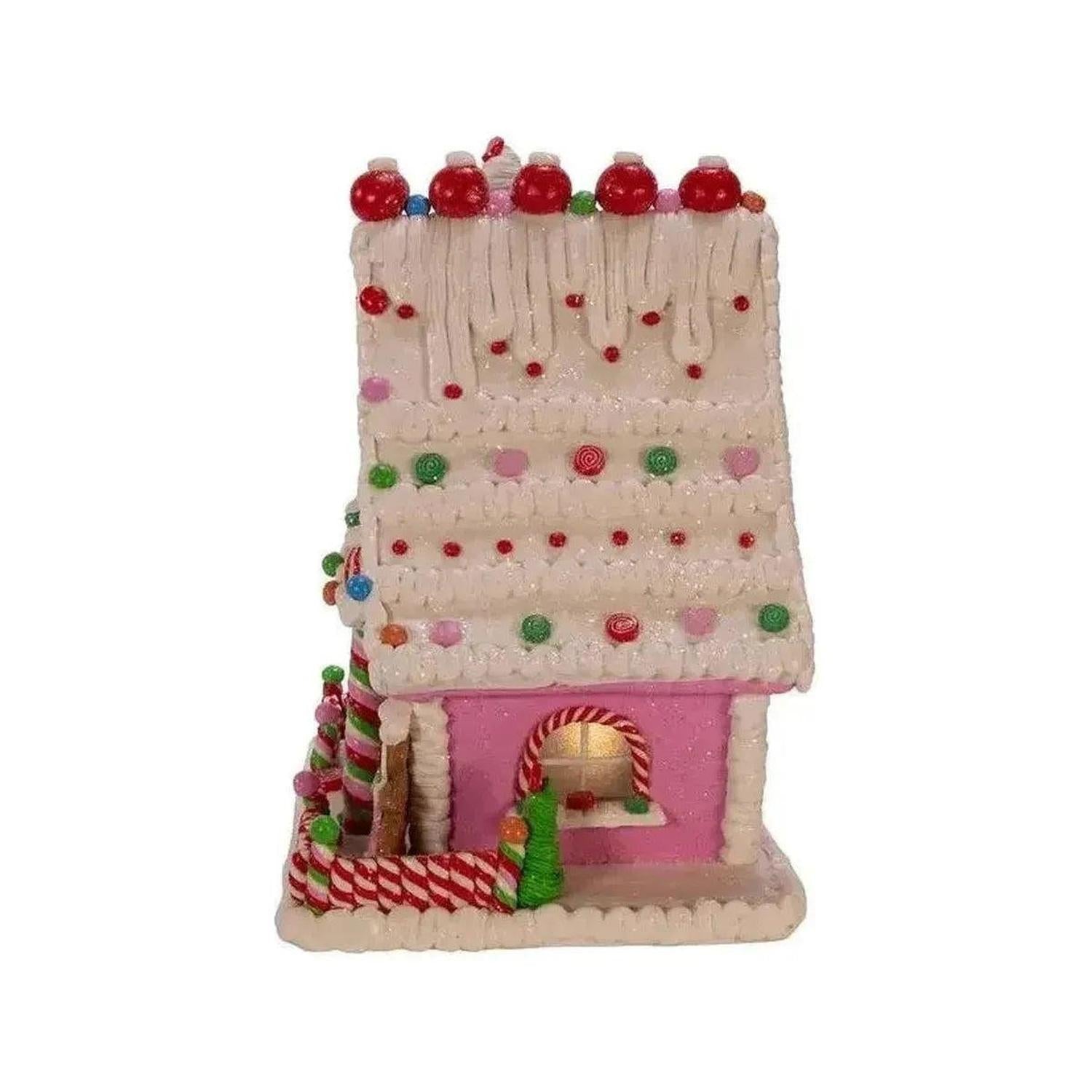 Kurt Adler 10" LED Gingerbread Candy House