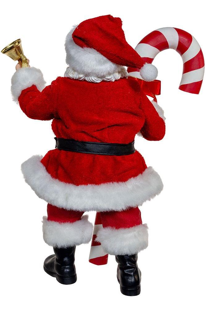 Shop For Kurt Adler 10.5" Fabriché Santa With Candy Cane