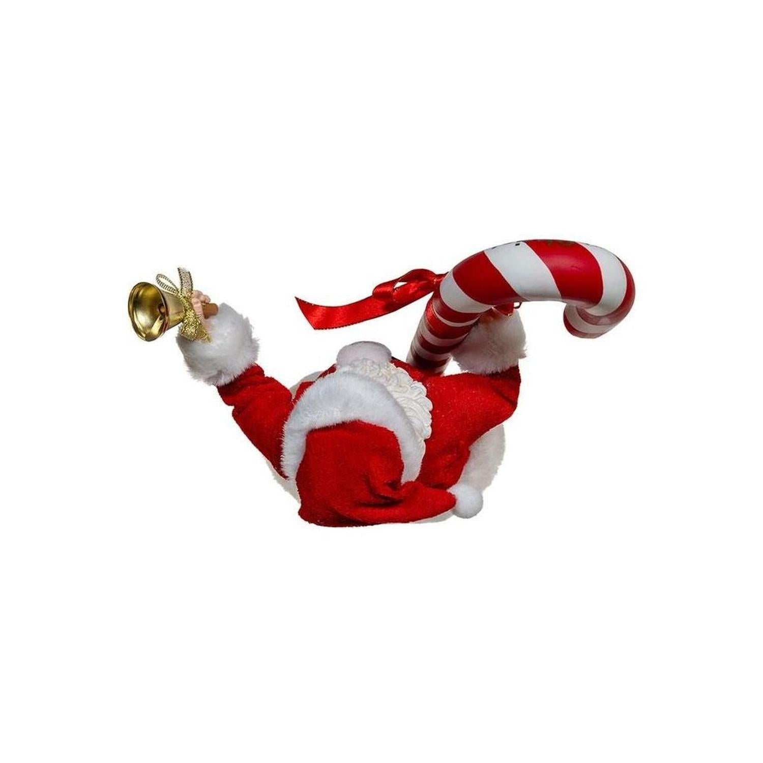 Kurt Adler 10.5" Fabriché Santa With Candy Cane