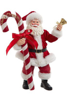 Shop For Kurt Adler 10.5" Fabriché Santa With Candy Cane