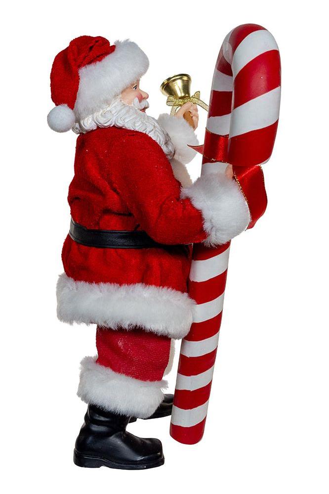 Shop For Kurt Adler 10.5" Fabriché Santa With Candy Cane