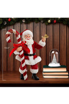 Shop For Kurt Adler 10.5" Fabriché Santa With Candy Cane