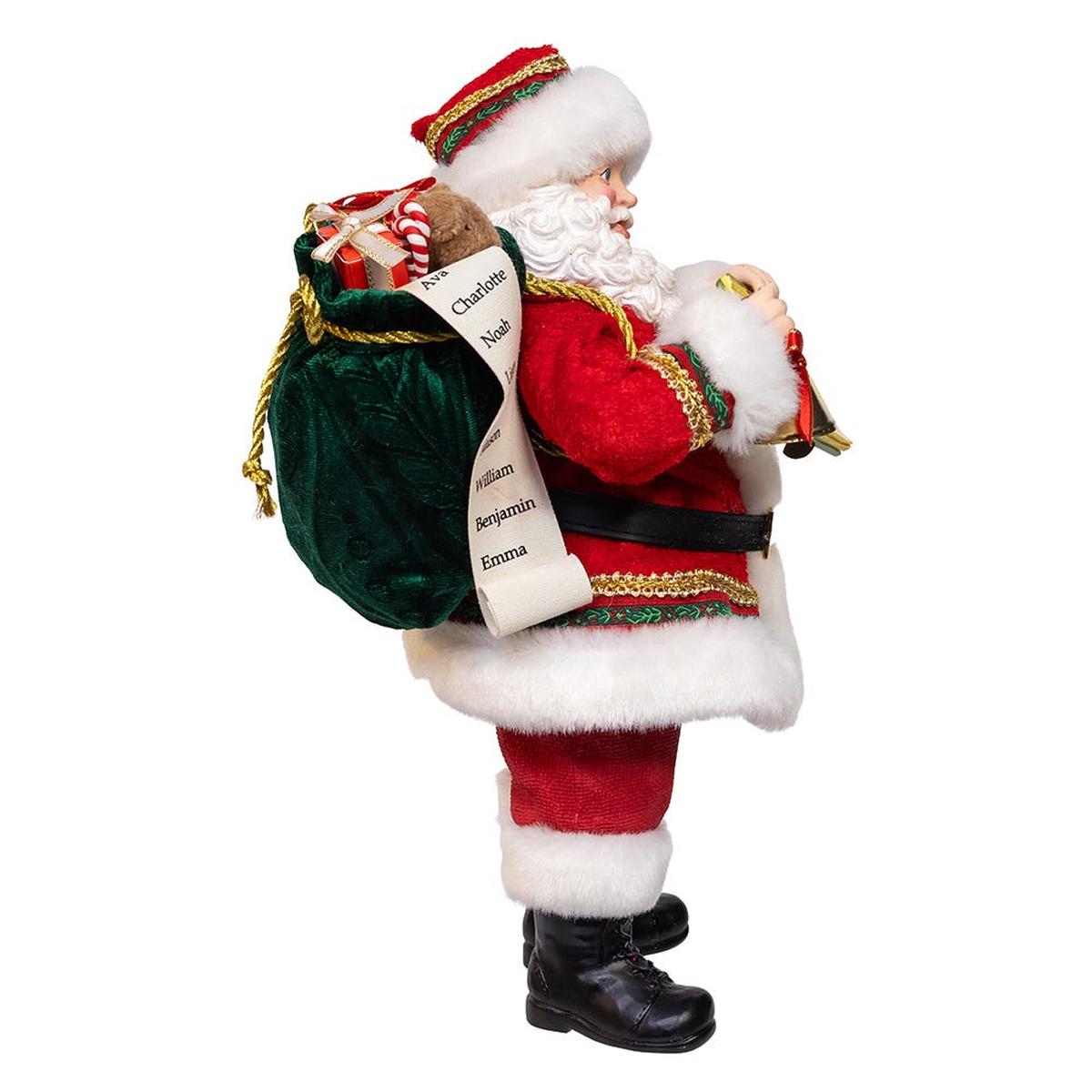 Shop For Kurt Adler 10.5" Fabriché Traditional Santa with Calendar