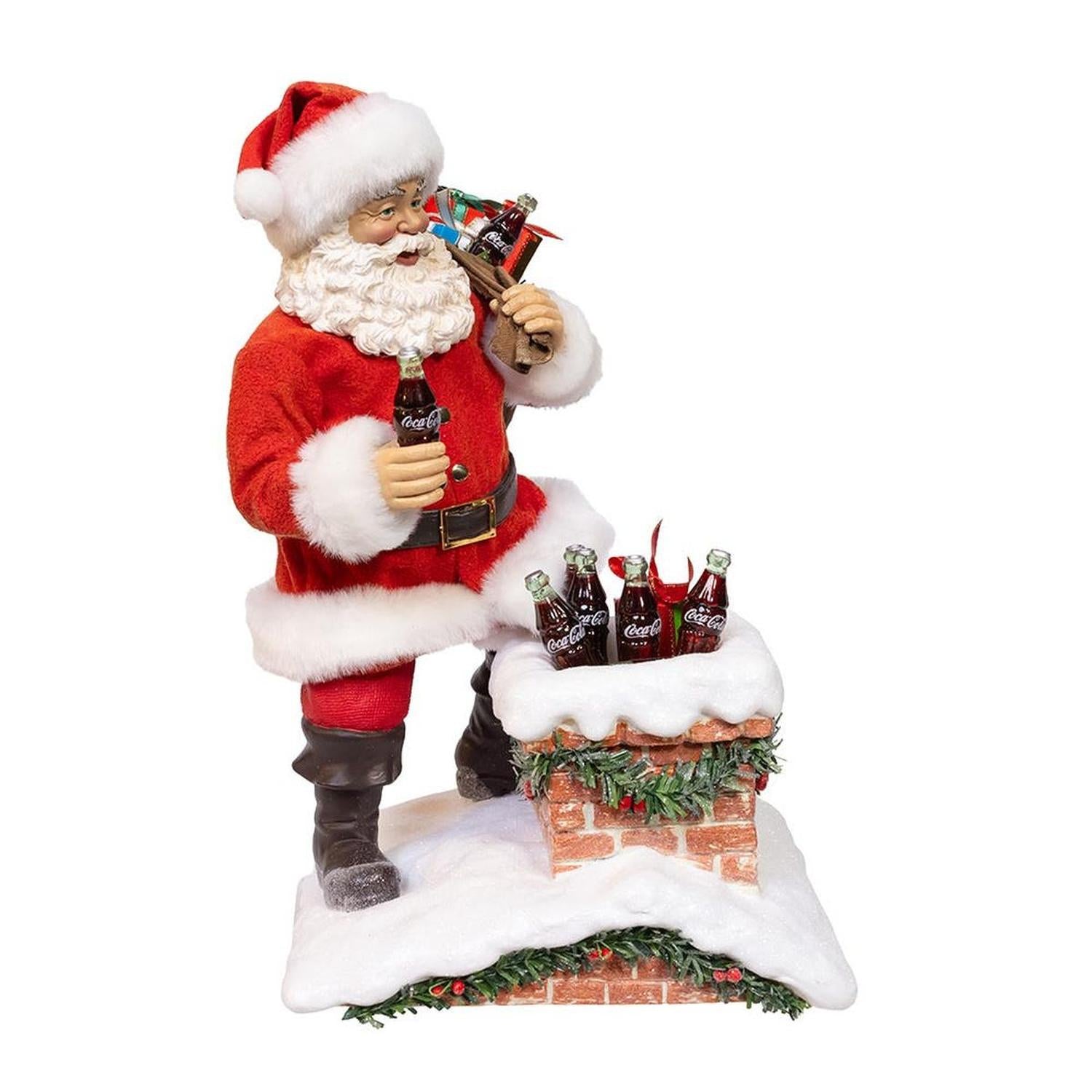 Kurt Adler 10.5-Inch Coca-Cola Santa Figurine