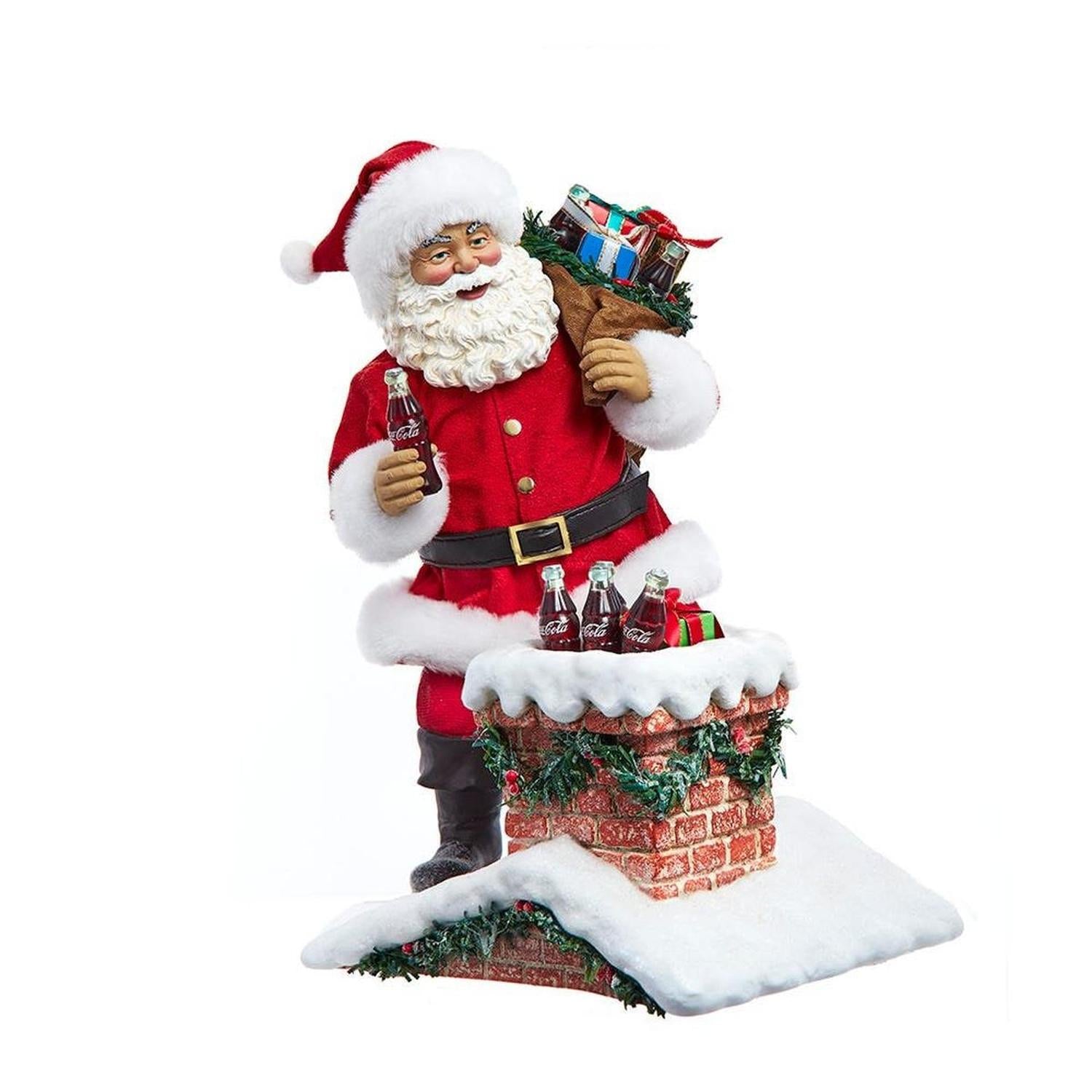 Kurt Adler 10.5-Inch Coca-Cola Santa Figurine