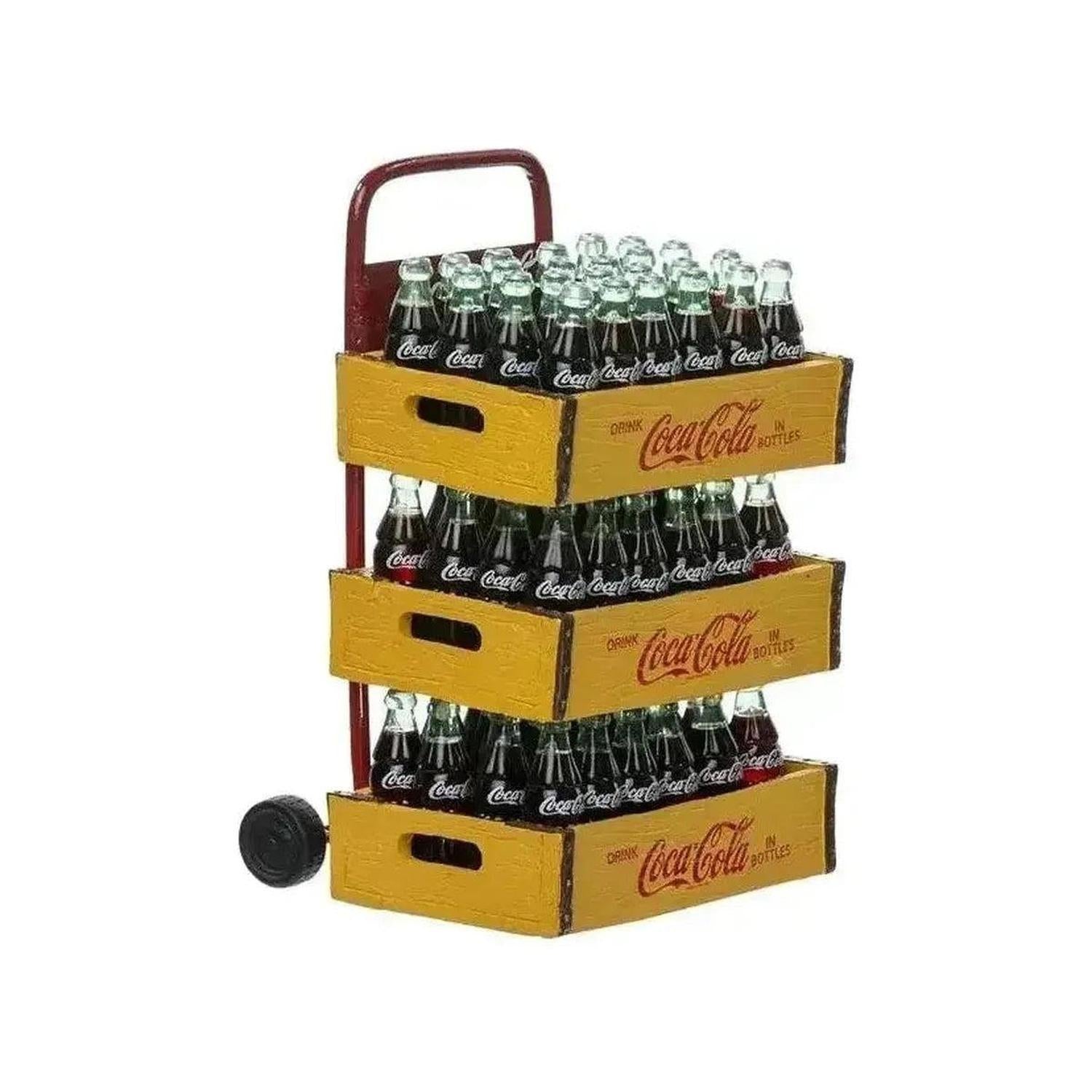 Kurt Adler 10.5-Inch Coca-Cola Santa with Delivery Cart