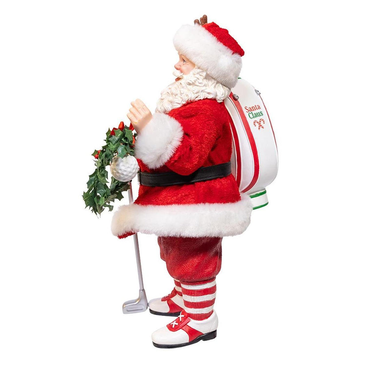 Kurt Adler 10.5-Inch Fabriché Golf Santa