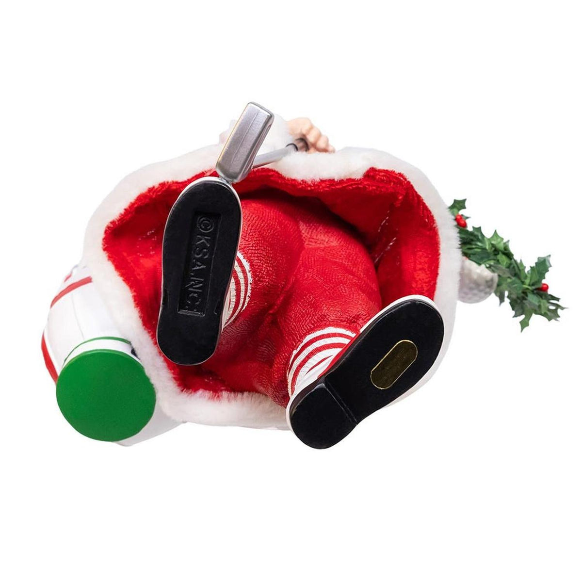 Kurt Adler 10.5-Inch Fabriché Golf Santa