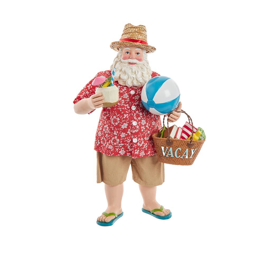 Shop For Kurt Adler 10.5 - Inch Fabriché Palm Beach Santa
