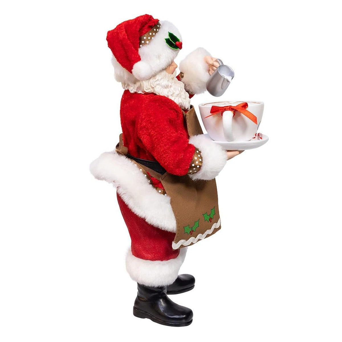 Kurt Adler 10.5-Inch Fabriché Santa Love Coffee Cup