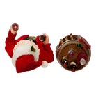 Shop For Kurt Adler 10.5 - Inch Fabriché Wine Tasting Santa, 2 Piece Set