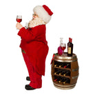 Shop For Kurt Adler 10.5 - Inch Fabriché Wine Tasting Santa, 2 Piece Set