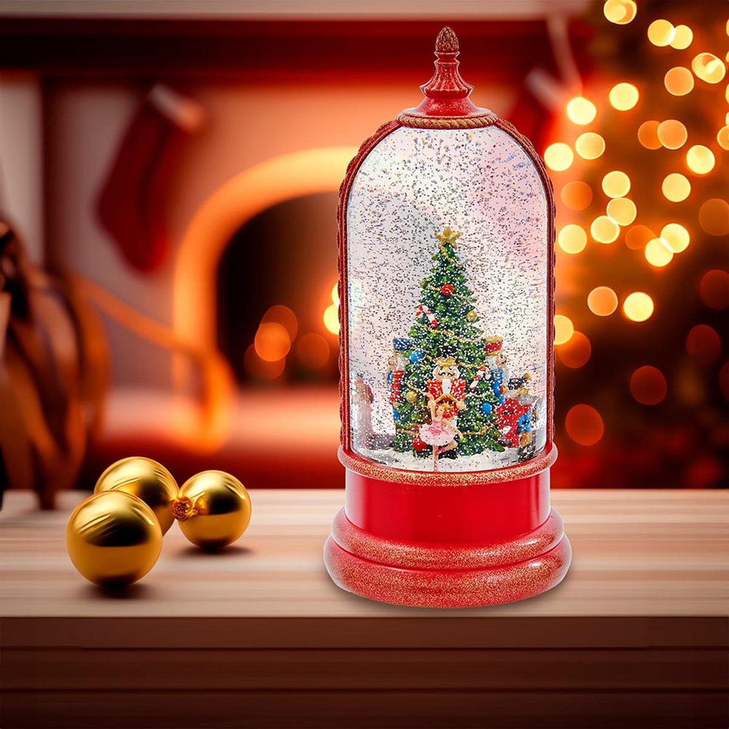 Kurt Adler 10.8-Inch Lighted Musical Nutcracker Water Lantern