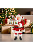 Shop For Kurt Adler 11" Battery - Operated Santa with Light - Up Gingerbread House