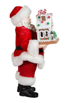 Shop For Kurt Adler 11" Battery - Operated Santa with Light - Up Gingerbread House