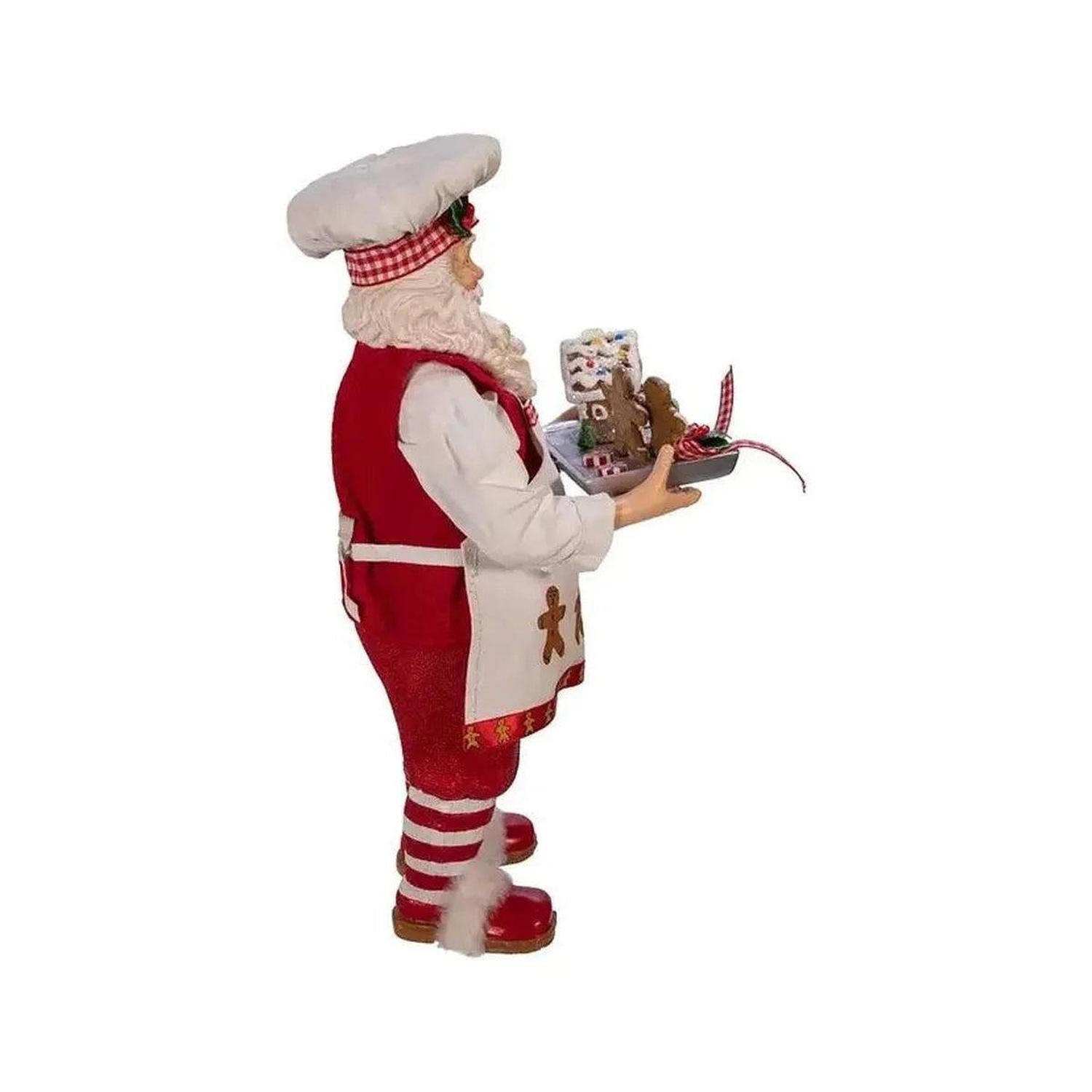 Kurt Adler 11" Fabriché™ Gingerbread Chef Santa