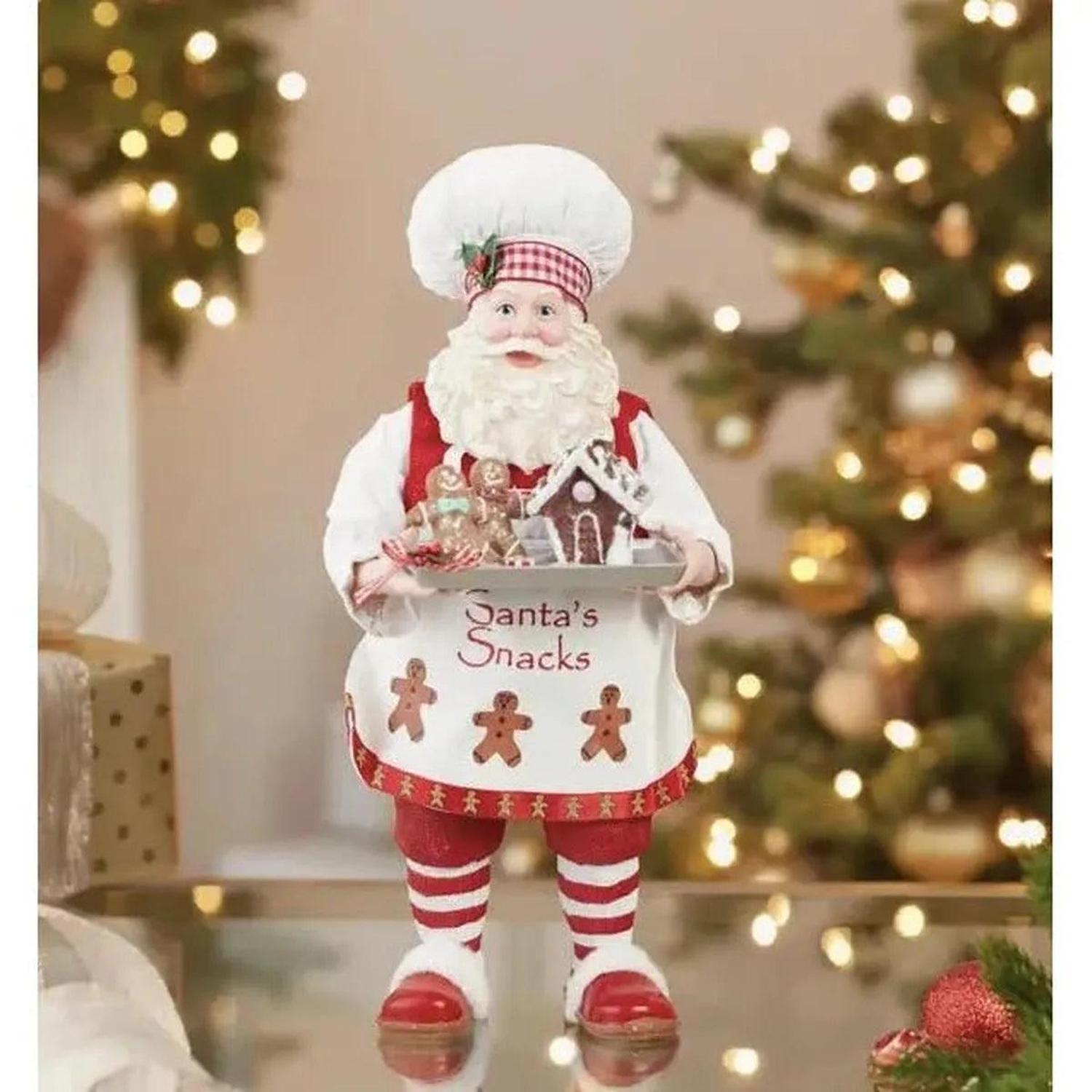 Kurt Adler 11" Fabriché™ Gingerbread Chef Santa