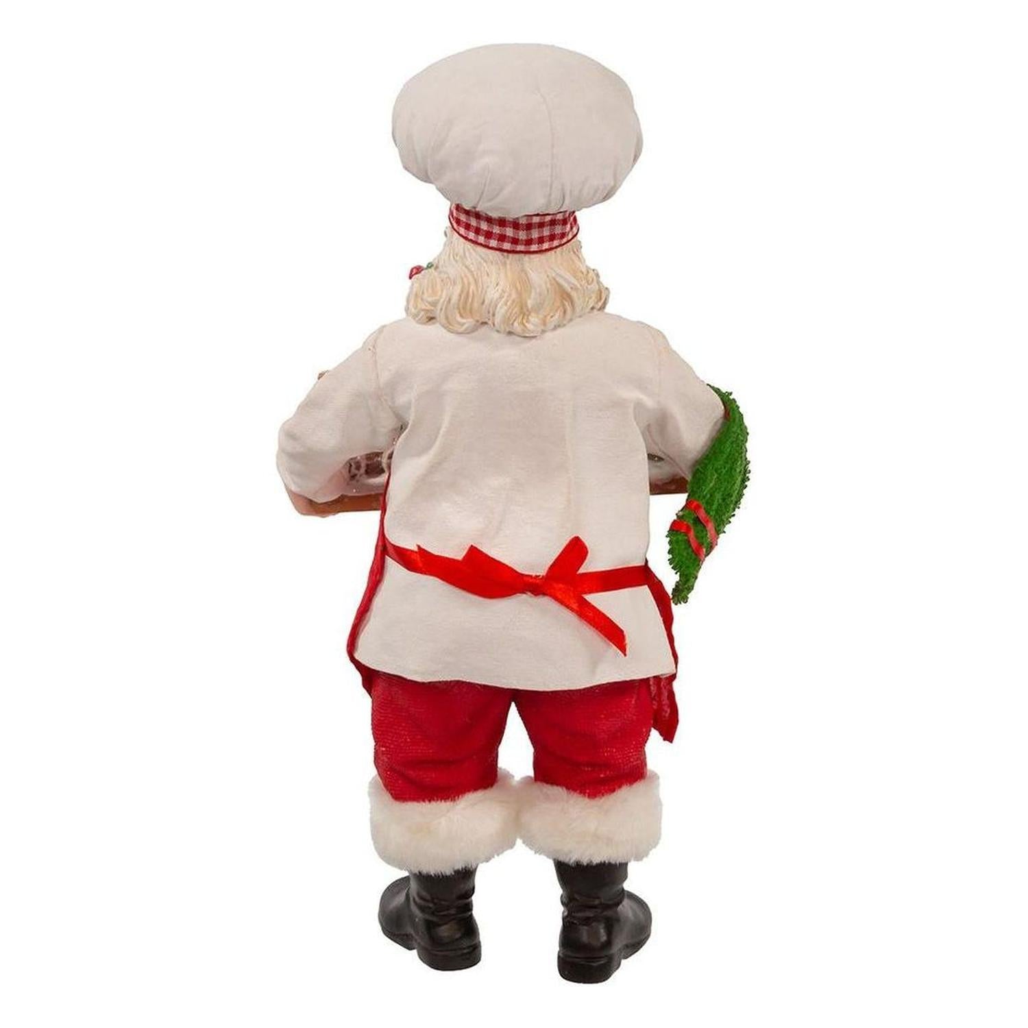 Kurt Adler 11" Fabriché Santa with Gingerbread Train