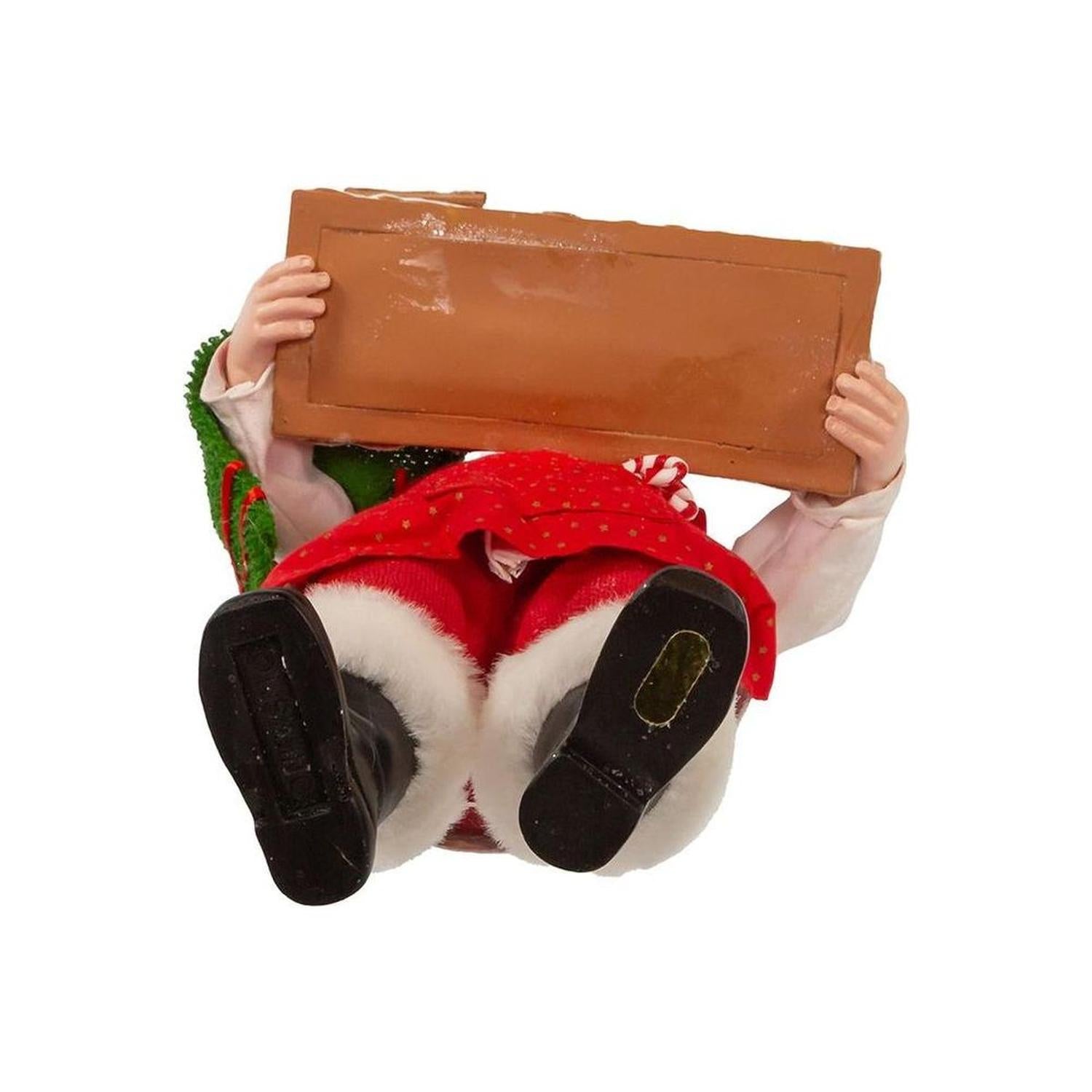 Kurt Adler 11" Fabriché Santa with Gingerbread Train