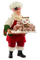 Shop For Kurt Adler 11" Fabriché Santa with Gingerbread Train