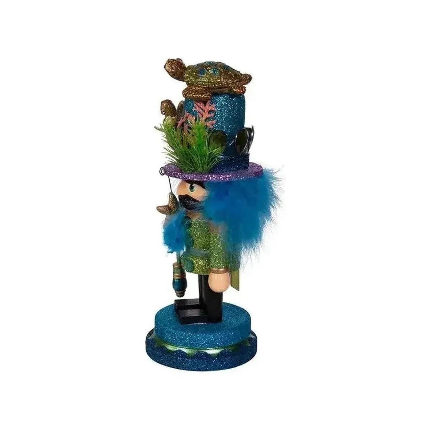 Kurt Adler 11" Hollywood Nutcrackers™ Sea Turtle Hat Nutcracker