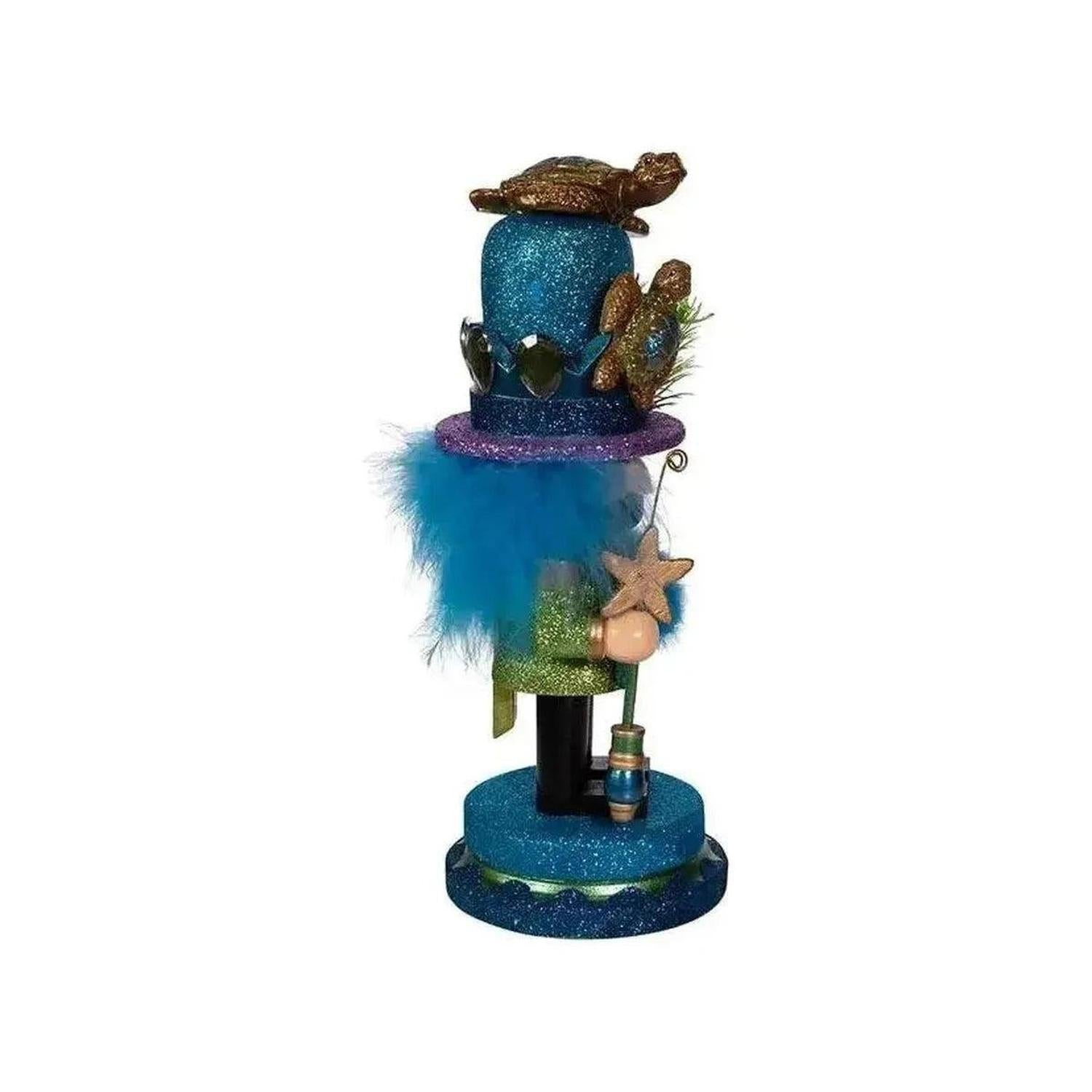 Kurt Adler 11" Hollywood Nutcrackers™ Sea Turtle Hat Nutcracker
