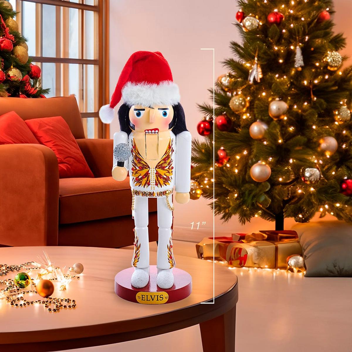 Shop For Kurt Adler 11 - Inch Elvis® in Flame Suit Nutcracker