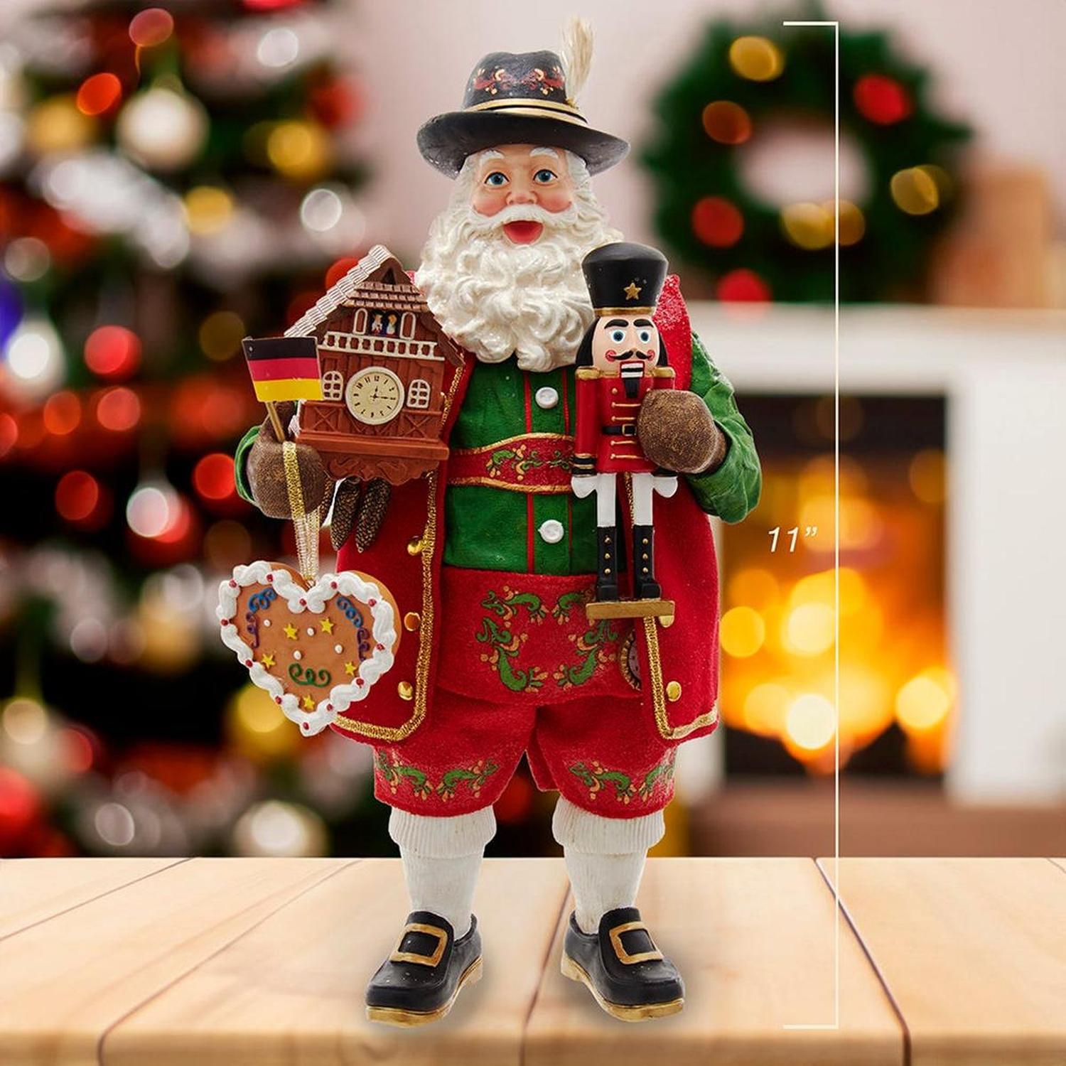 Kurt Adler 11-Inch Fabriché Musical German Santa