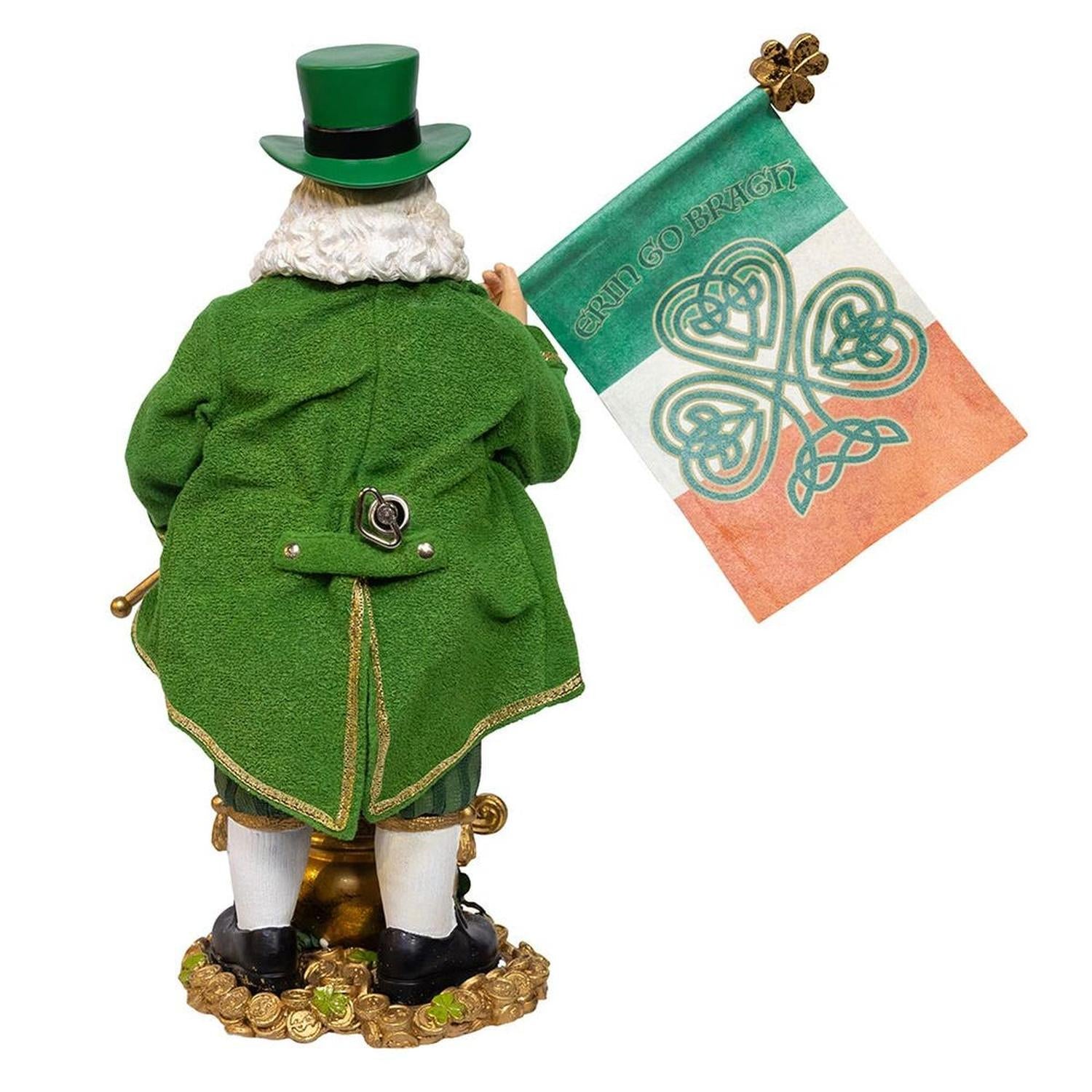 Shop For Kurt Adler 11 - Inch Fabriché Musical Irish Santa