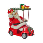 Kurt Adler 11.25-Inch Fabriché Santa Driving Golf Cart