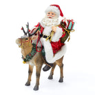 Shop For Kurt Adler 11.5 - Inch Fabriché Santa on Reindeer