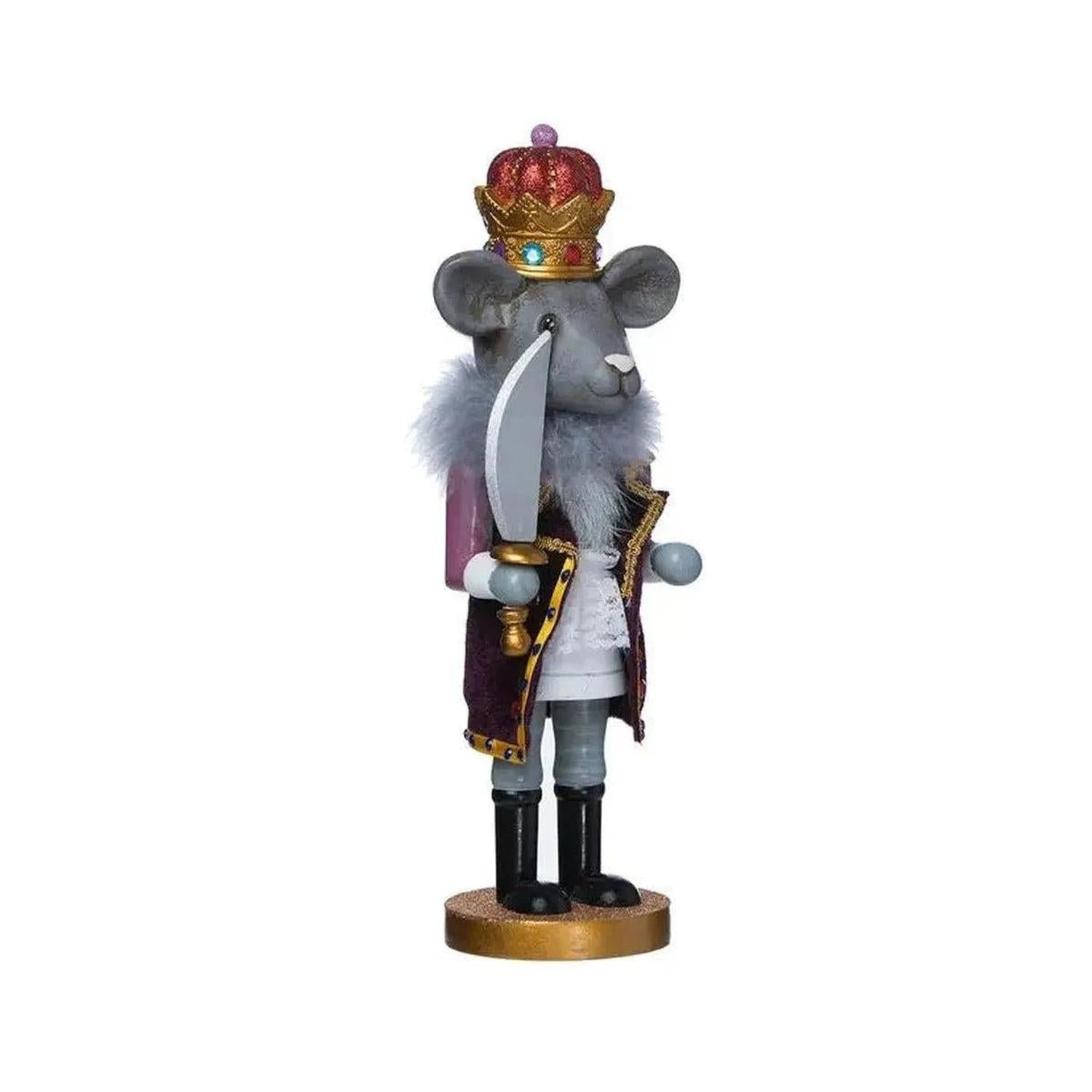Kurt Adler 12" Hollywood Mouse King Nutcracker