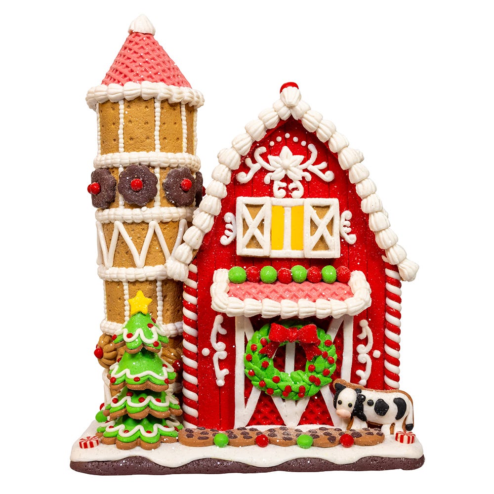 Shop For Kurt Adler 12 - Inch Battery Operated LED Gingerbread Barn