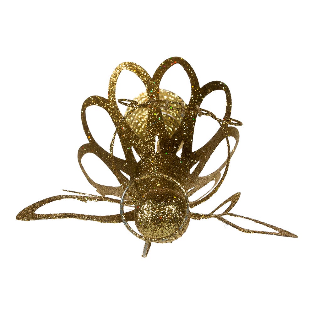 Shop For Kurt Adler 12 - Inch Gold Glitter Metal Angel Treetop
