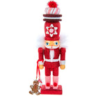 Shop For Kurt Adler 12 - Inch Hollywood Red Gingerbread Nutcracker with Cookie Hat