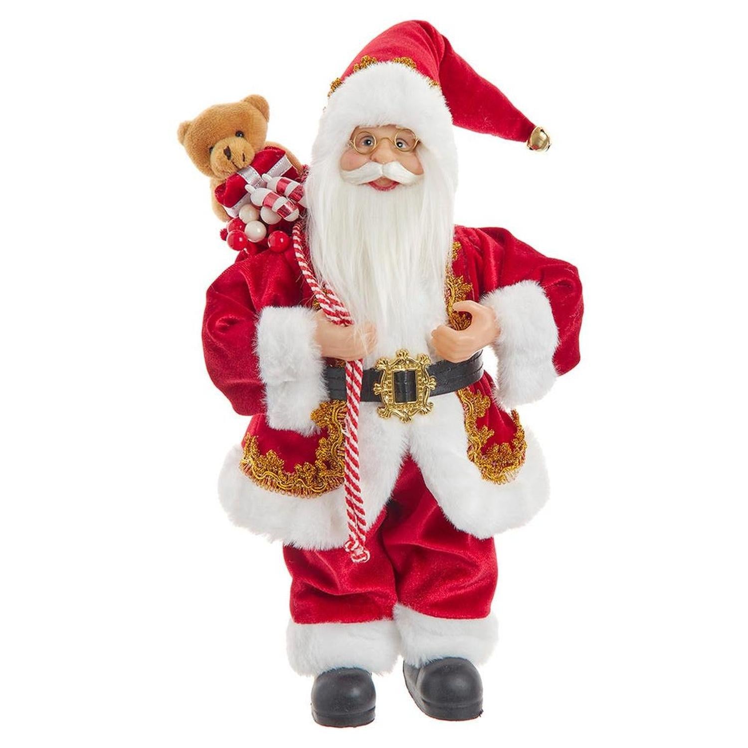 Shop For Kurt Adler 12 - Inch Standing Christmas Santa with Sack