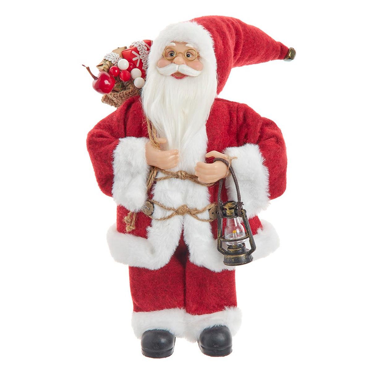 Shop For Kurt Adler 12 - Inch Standing Christmas Santa with Sack and Lantern