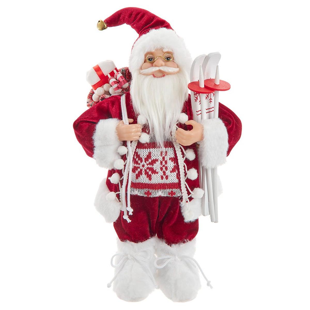 Shop For Kurt Adler 12 - Inch Standing Christmas Santa with Skis