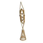 Shop For Kurt Adler 12 - Inch Unlit Gold Glittered 6 - Point Star Tree Topper