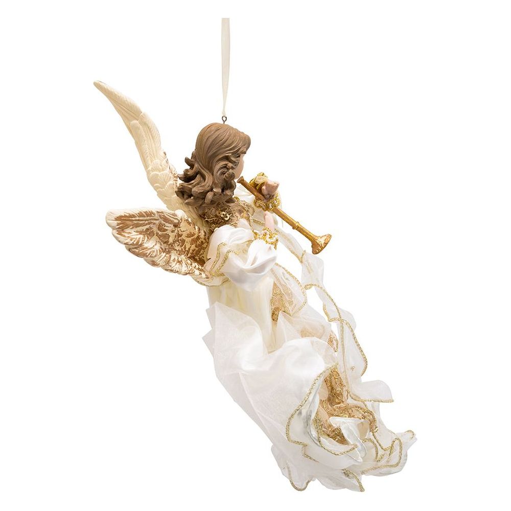 Shop For Kurt Adler 12" Ivory and Gold Angel Ornament