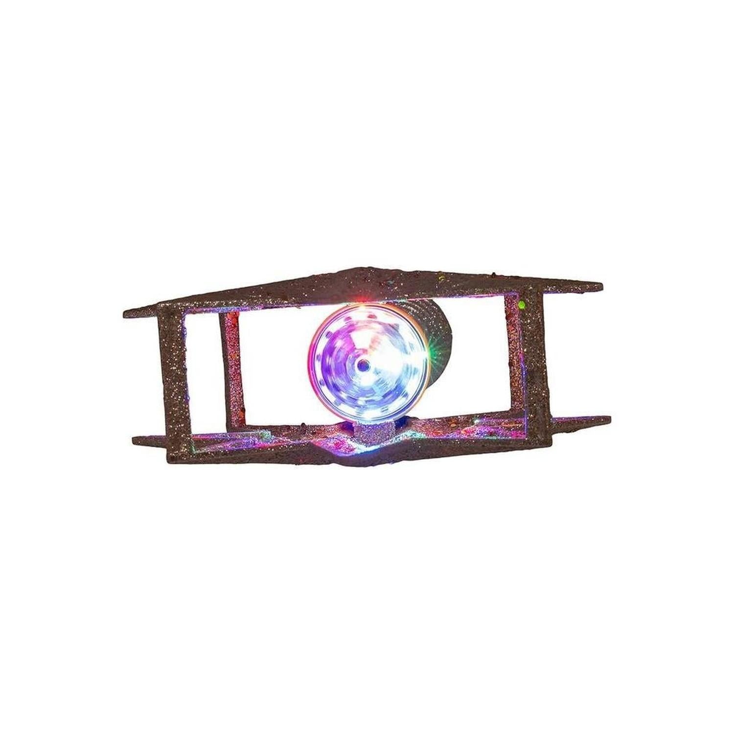 Kurt Adler 13.4 Inch Gold Glitter Polaris Projector Tree Topper