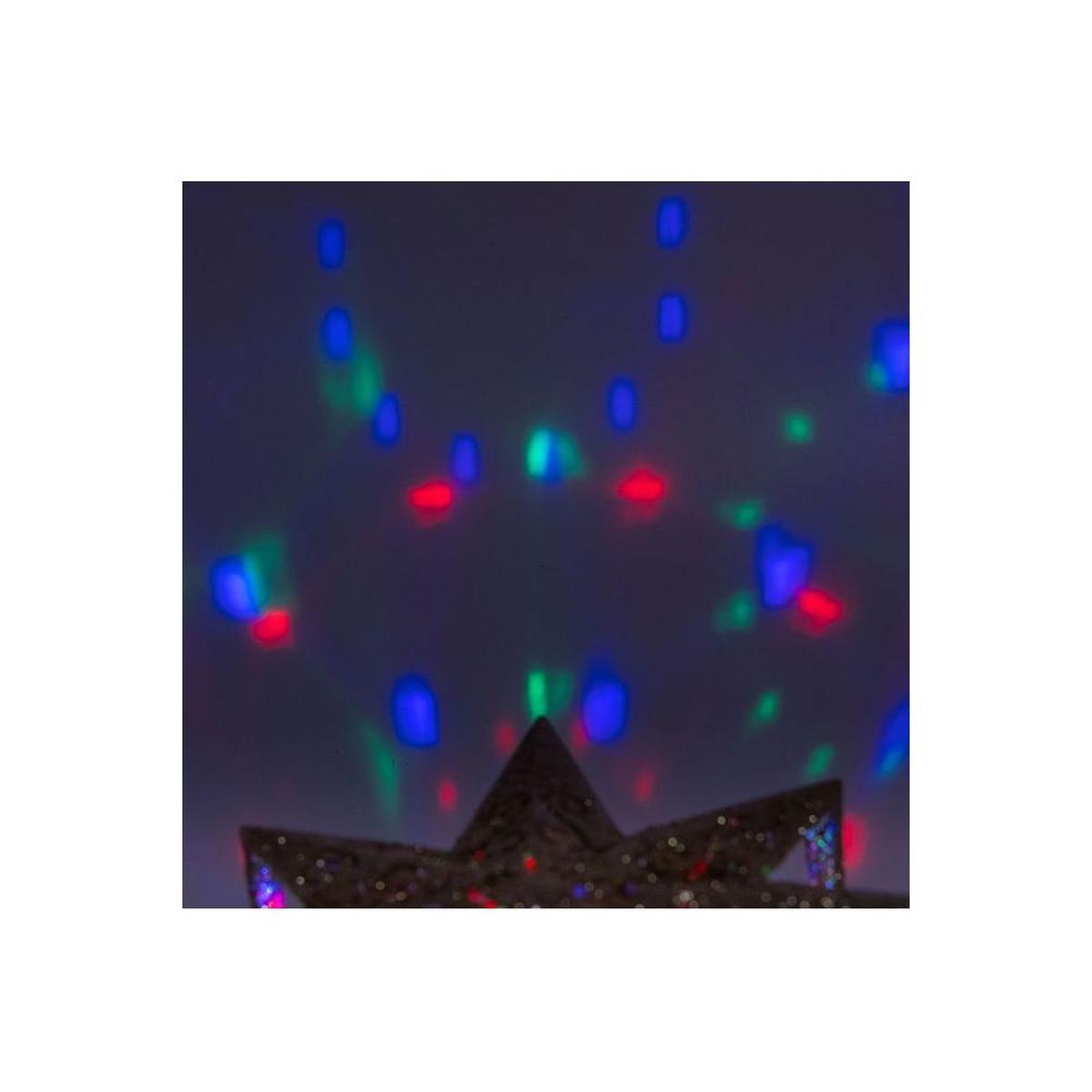 Shop For Kurt Adler 13.4 Inch Gold Glitter Polaris Projector Tree Topper