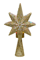 Shop For Kurt Adler 13.4 Inch Gold Glitter Polaris Projector Tree Topper