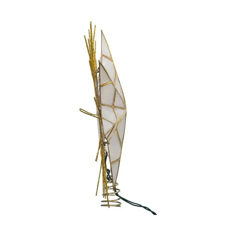 Shop For Kurt Adler 14 - Inch 7 - Point Natural Capiz Star Lighted Treetop