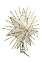 Shop For Kurt Adler 14 - Inch 7 - Point Natural Capiz Star Lighted Treetop