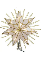 Shop For Kurt Adler 14 - Inch 7 - Point Natural Capiz Star Lighted Treetop