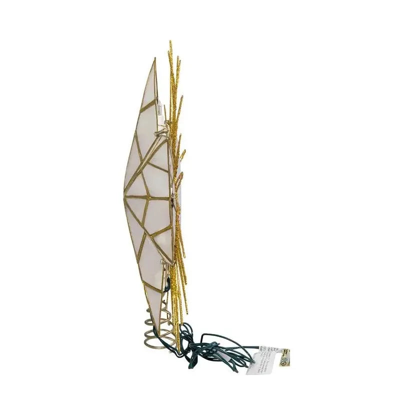 Shop For Kurt Adler 14 - Inch 7 - Point Natural Capiz Star Lighted Treetop