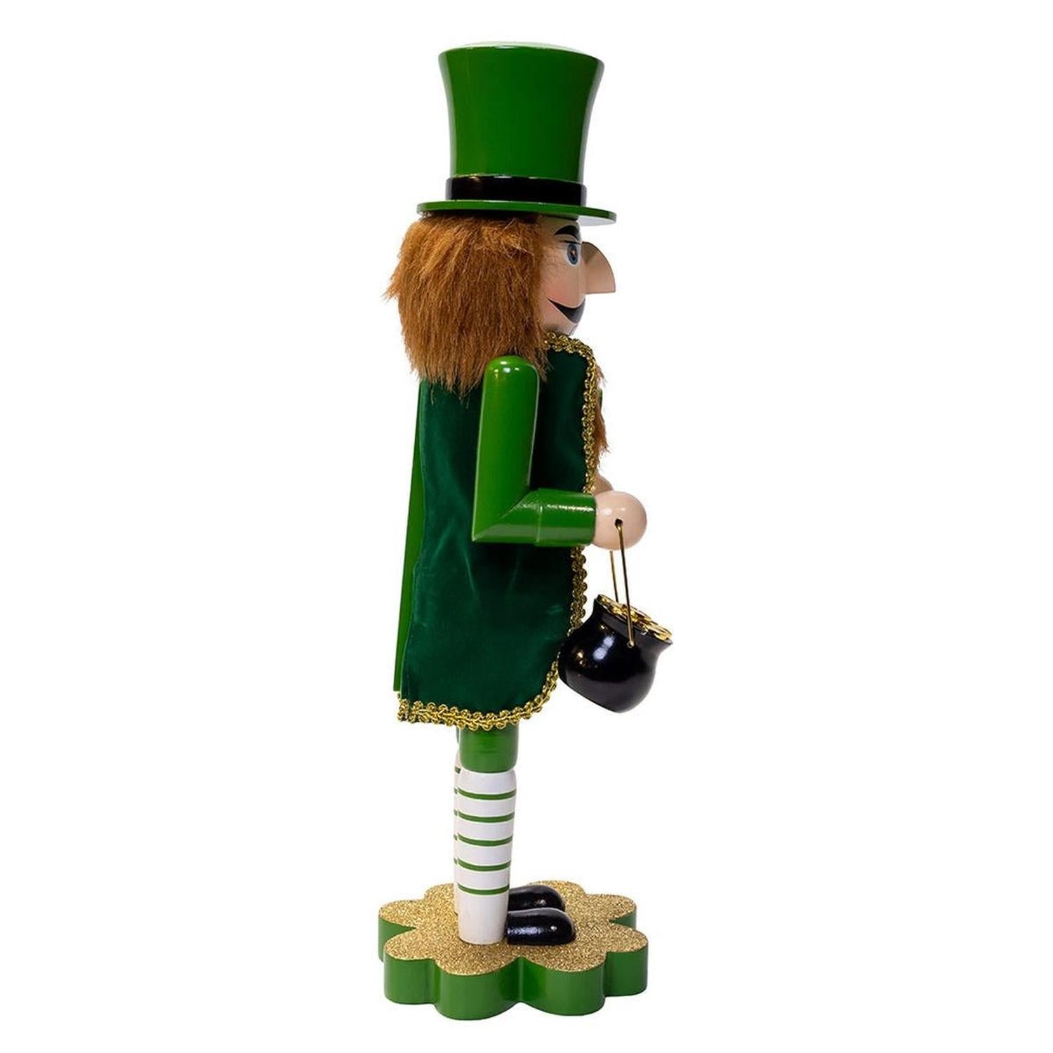 Shop For Kurt Adler 14 - Inch Leprechaun Soldier Nutcracker